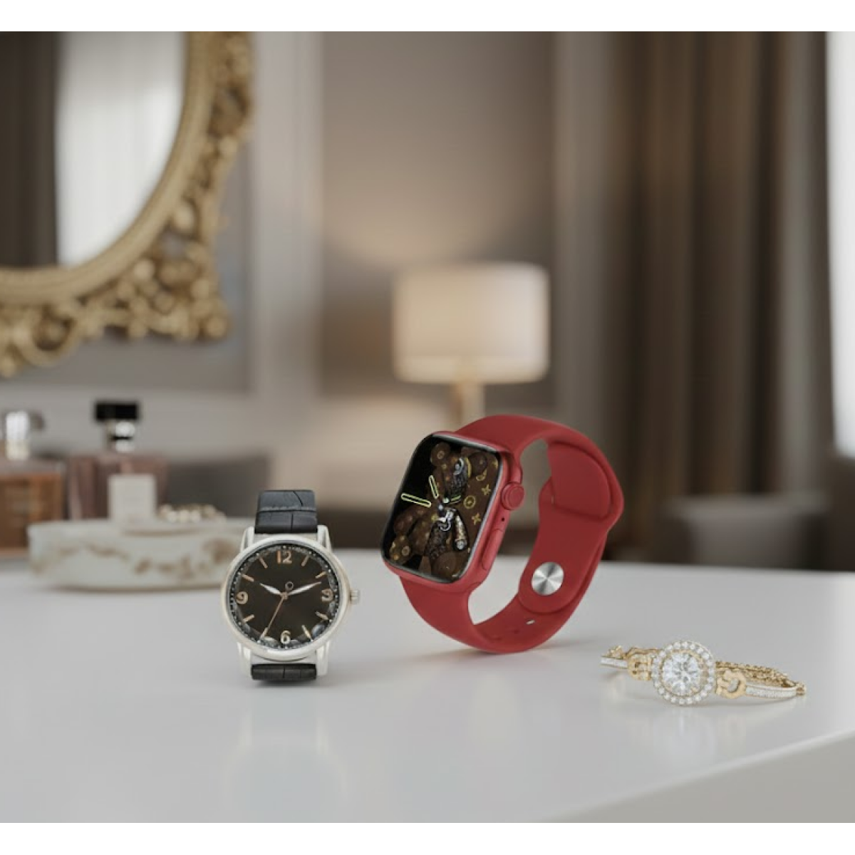 Σετ Smartwatch και δύο Αναλογικά Ρολόγια Χειρός - AS6 Pro - Image 2