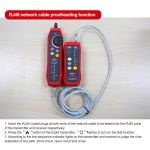 Σετ Tester & Tracker Καλωδίων Δικτύου RJ45 / RJ11 / Τηλεφωνικές Γραμμές UNI-T UT683KIT Κόκκινο - Image 3