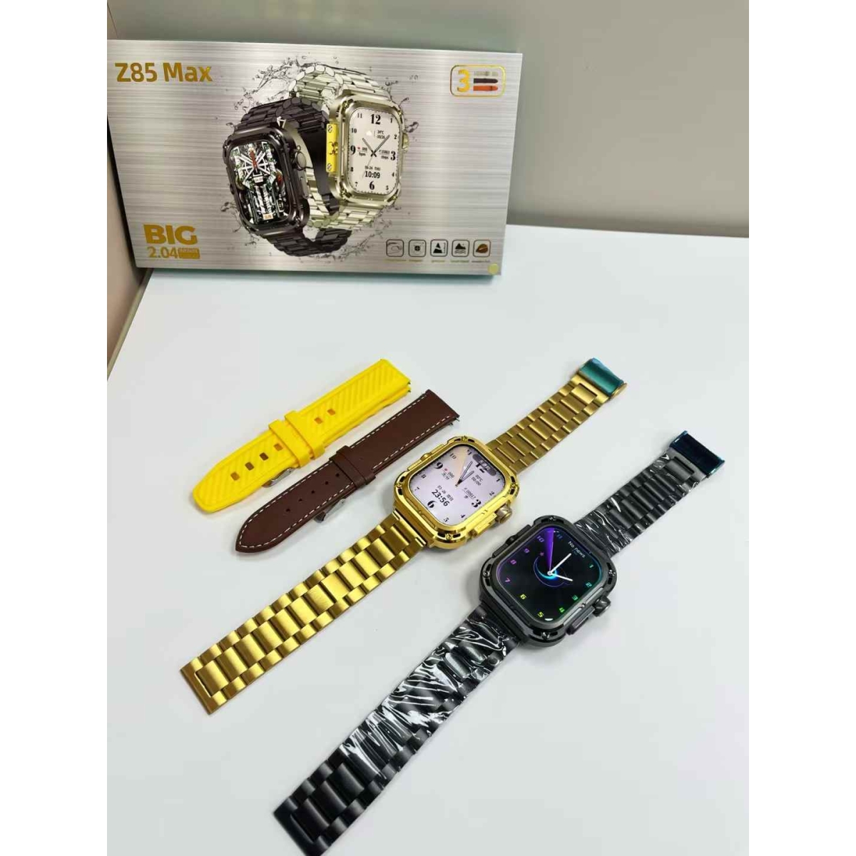 Smartwatch με Παλμογράφο & HD Οθόνη 2.1'' Z85 Max Gold - Image 3