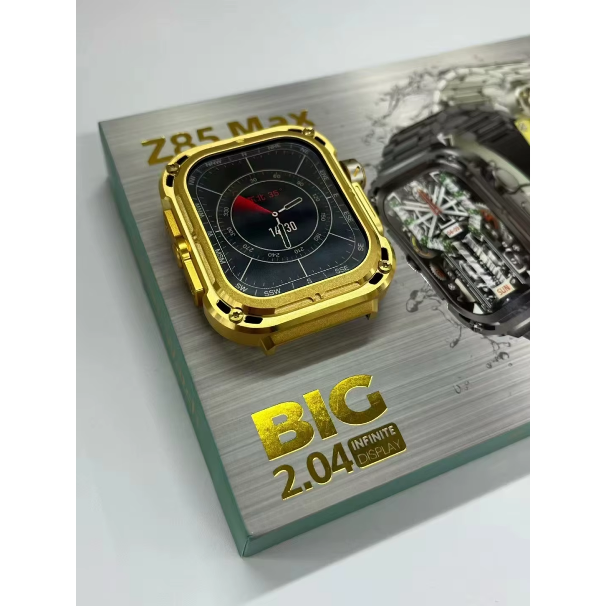 Smartwatch με Παλμογράφο & HD Οθόνη 2.1'' Z85 Max Gold - Image 4