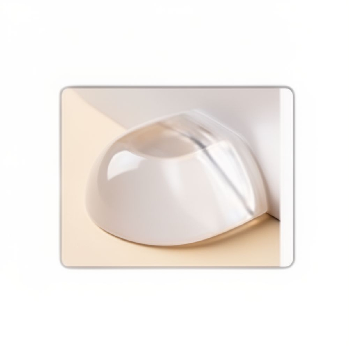 Στοπ Πόρτας Αυτοκόλλητο Διαφανές 43x39x22mm, Kmt style 3213237