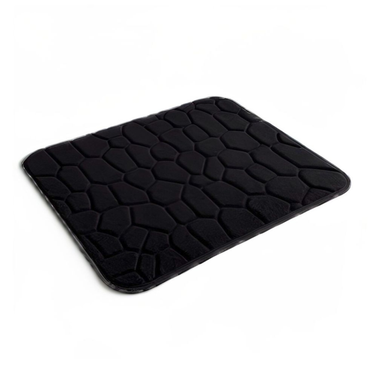 Ταπέτο Μπάνιου Polyester 45x70εκ. Stone Bliss Black