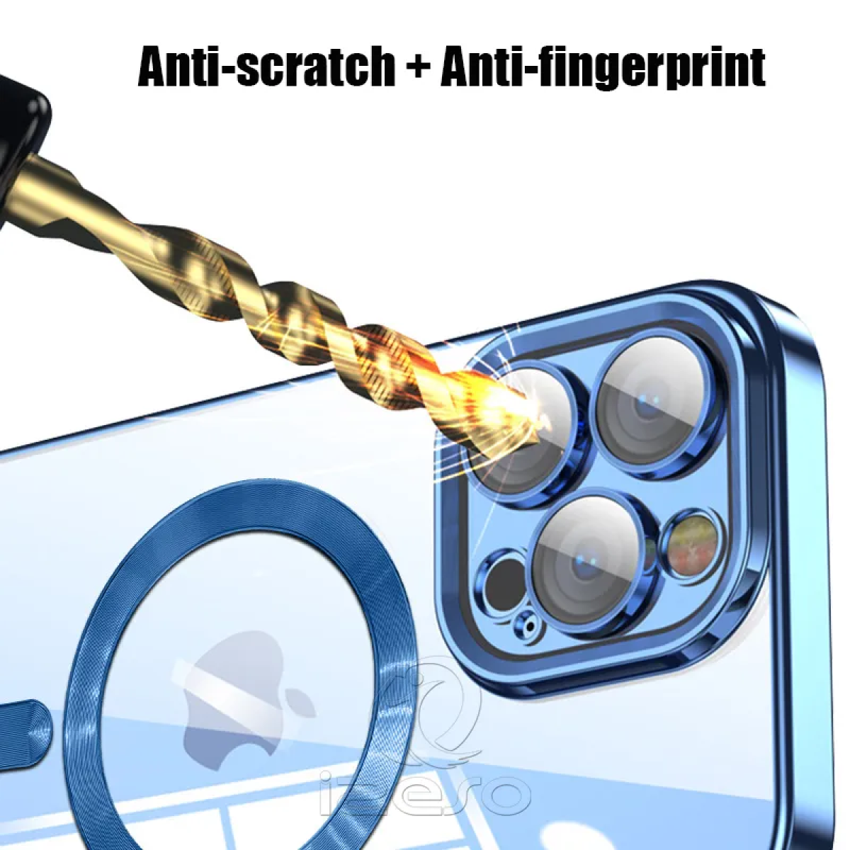 Θήκη Κινητού CD Texture MagSafe Διαφανής για iPhone 15