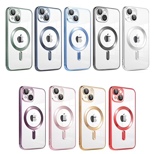 Θήκη Κινητού CD Texture MagSafe Διαφανής για iPhone 15 Pro Max