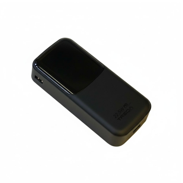 Treqa Powerbank 20.000mAh TR-972 – Πολυλειτουργικό με Ενσωματωμένα Καλώδια & Γρήγορη Φόρτιση Μαύρο