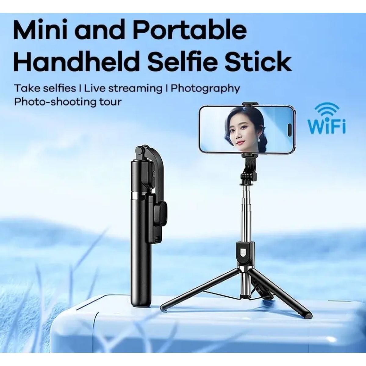 Τρίποδο Selfie Stick Με Bluetooth Τηλεχειριστήριο REMAX P17 - Image 5