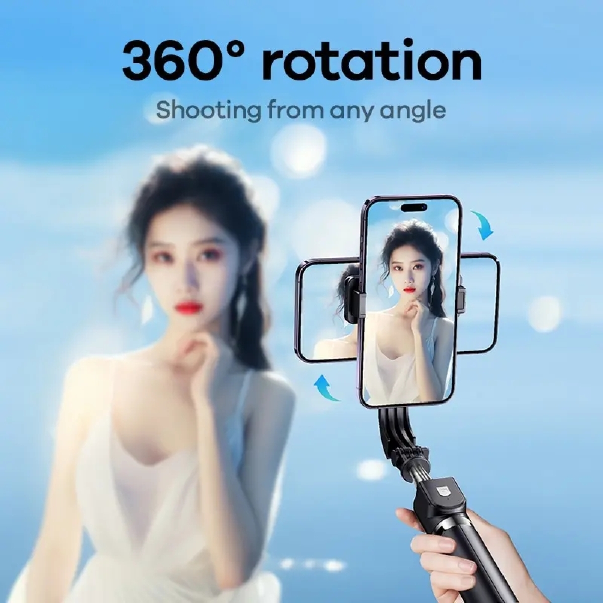 Τρίποδο Selfie Stick Με Bluetooth Τηλεχειριστήριο REMAX P17 - Image 7