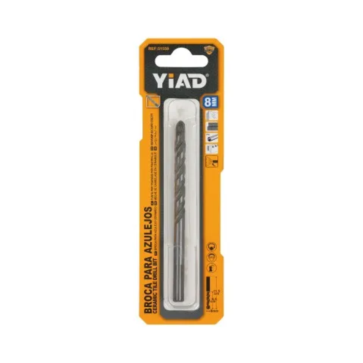 Τρυπάνι Πλακιδίων 8mm YIAD 51559