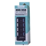 USB Hub Με 4 Θύρες USB-A Και Διακόπτες Treqa USB-4 Μαύρο - Image 7