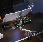 Βραχίονας Οθόνης Gaming 27″–50″ Ρυθμιζόμενος 360° NB A5 - Image 3