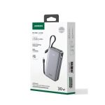 Power Bank 20000mAh PD 30W UGREEN PB528 55985B 2 Θέσεων, με 2 καλώδια USB-C Γκρι - Image 3