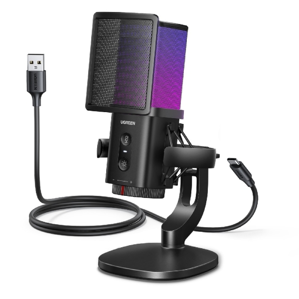 Μικρόφωνο RGB USB UGREEN CM581 65629, Επιτραπέζιο