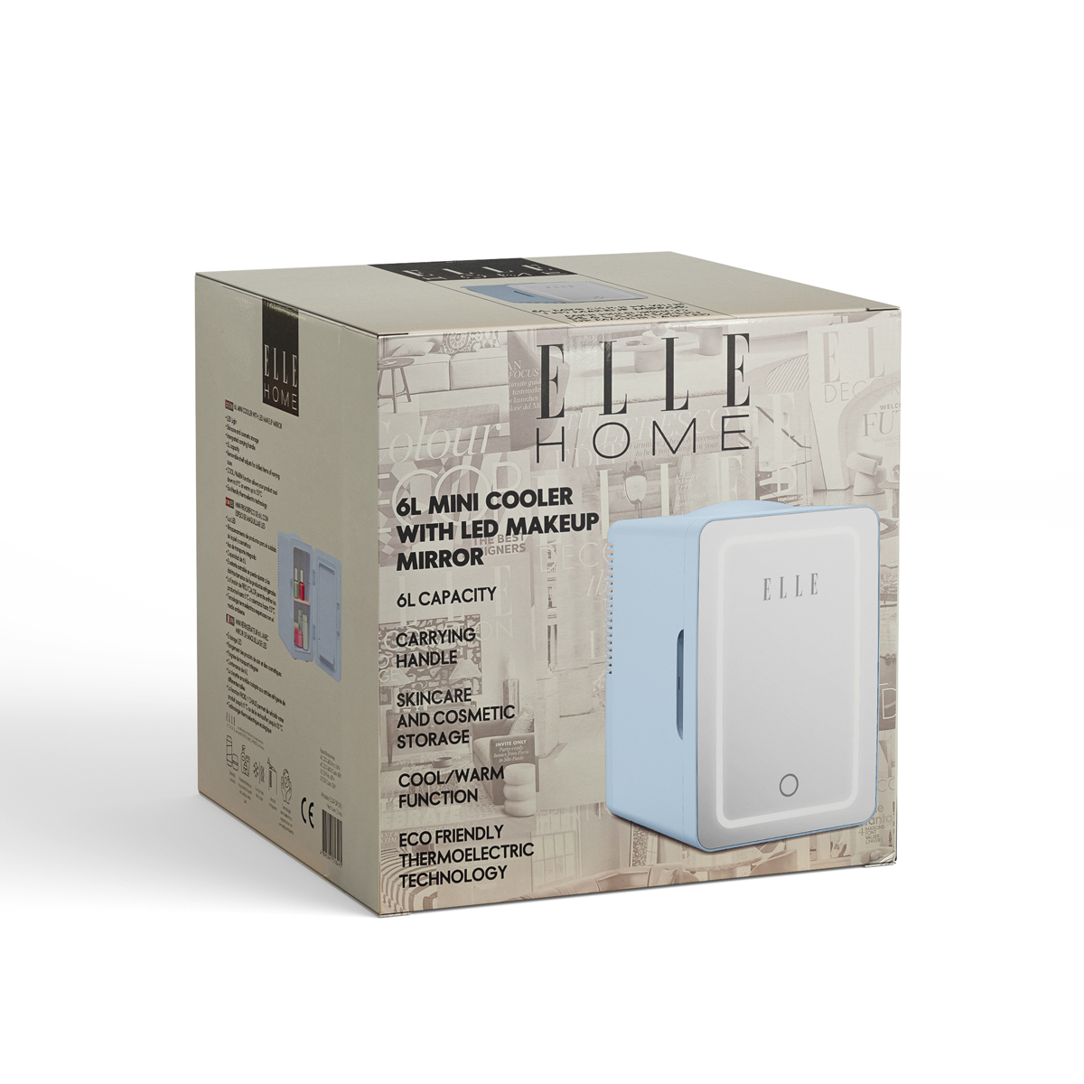 Elle Home Mini Cooler 6lt ESDAF01BUEU Mini Ψυγείο για Καλλυντικά Μπλε - Image 2