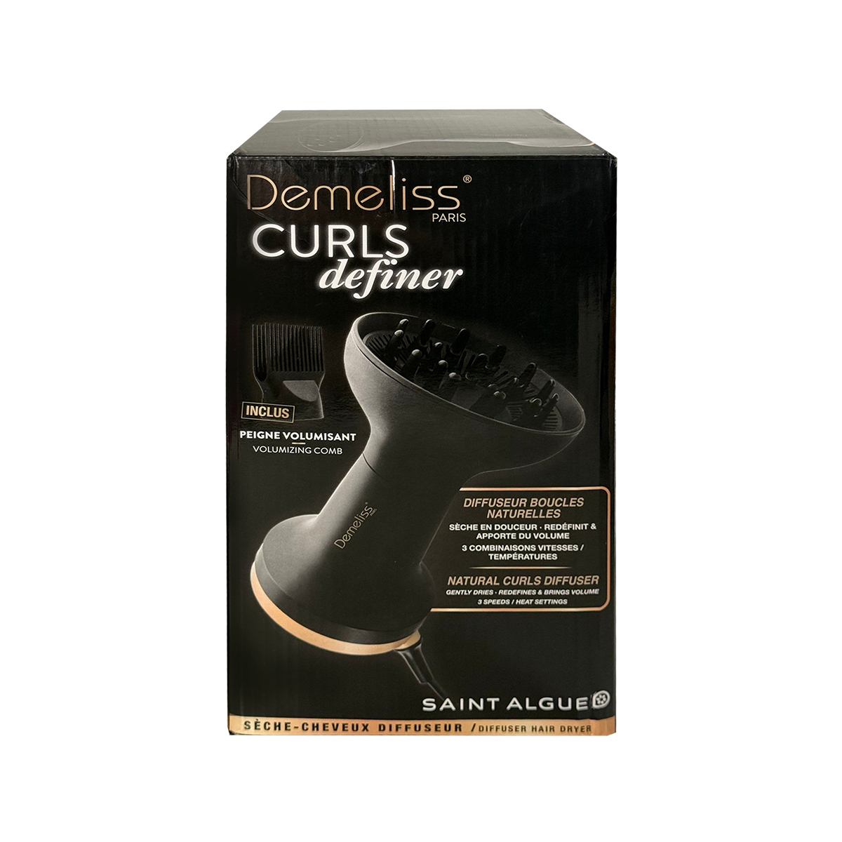 Demeliss Curls Definer 21349 Ηλεκτρική Φυσούνα Θερμού Αέρα Μαλλιών Μαύρη - Image 2