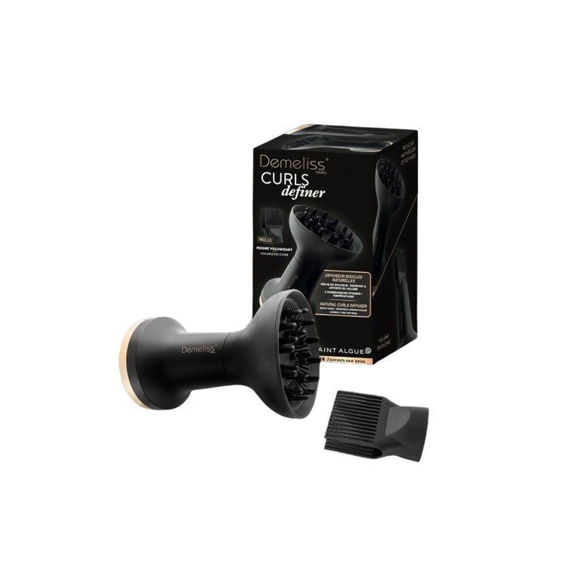 Demeliss Curls Definer 21349 Ηλεκτρική Φυσούνα Θερμού Αέρα Μαλλιών Μαύρη - Image 3