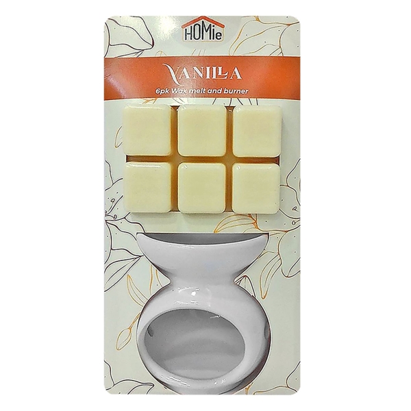 Βάση με Αρωματικό wax Melt Βανίλια 6 Κύβοι Homie 423057 - 1 τμχ