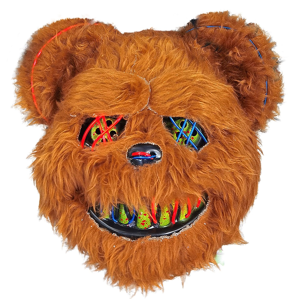Μάσκα Τριχωτή Αρκούδα 25x25cm Carnavalista 232551 - Image 2