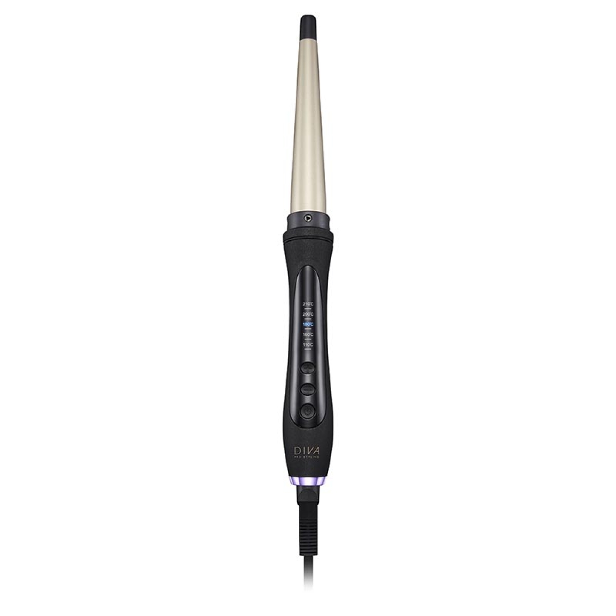 Diva Pro Digital Wand 13-25mm Επαγγελματικός Ψηφιακός Κώνος για Μπούκλες Μαλλιών Μαύρος - Image 3
