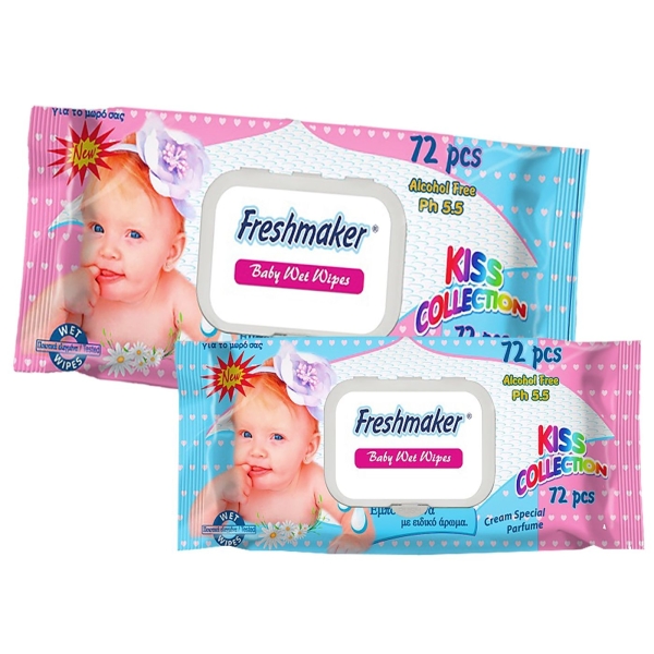 Υγρά Μωρομάντηλα Freshmaker με Καπάκι πακ=72τεμ  4teen4ty 25136 - 1 τμχ