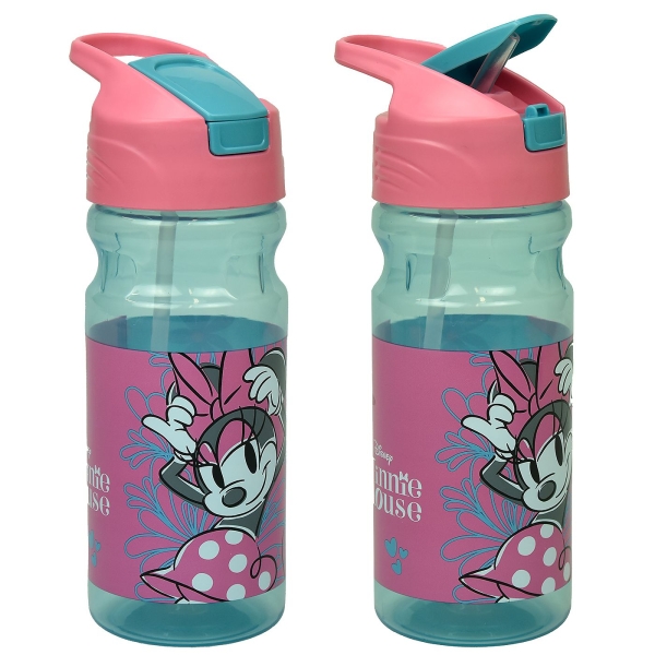 Παγούρι Πλαστικό ps 550ml Minnie 21x7cm 550ml Gim 553-04203 - 1 τμχ