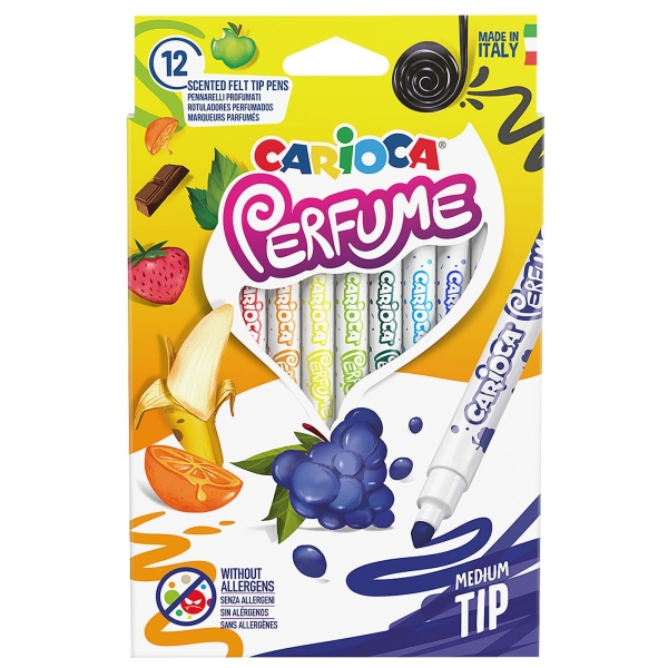 Μαρκαδόροι Carioca Perfume σετ=12 Χρώματα  Carioca 42672 - 1 τμχ