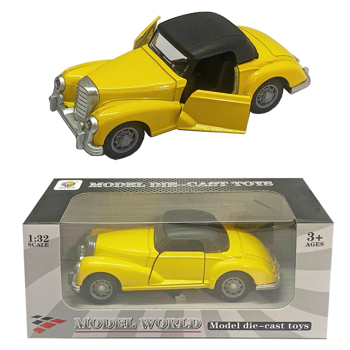 Κλασική Mercedes die Cast Pull Back 1:32 16x7x6cm ToyMarkt 902301 - 1 τμχ - Image 2
