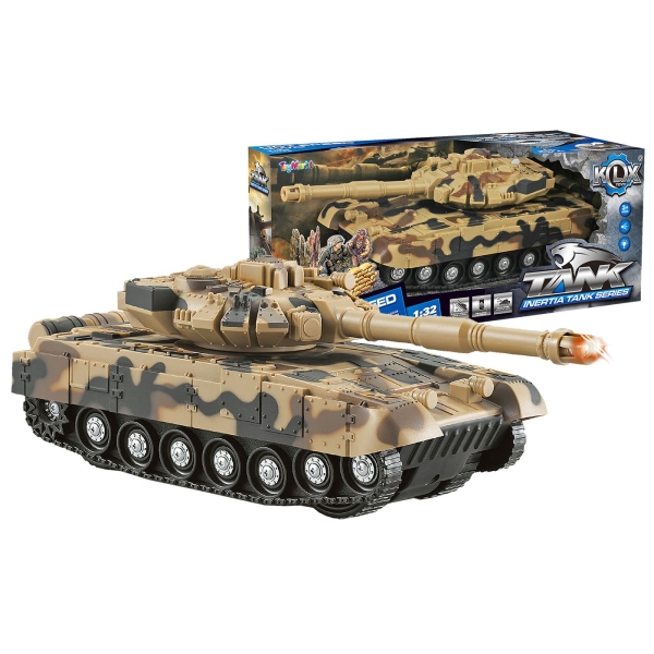 Τανκ Friction Camouflage με φως & hxo 28x13x12cm ToyMarkt 902340 - 1 τμχ