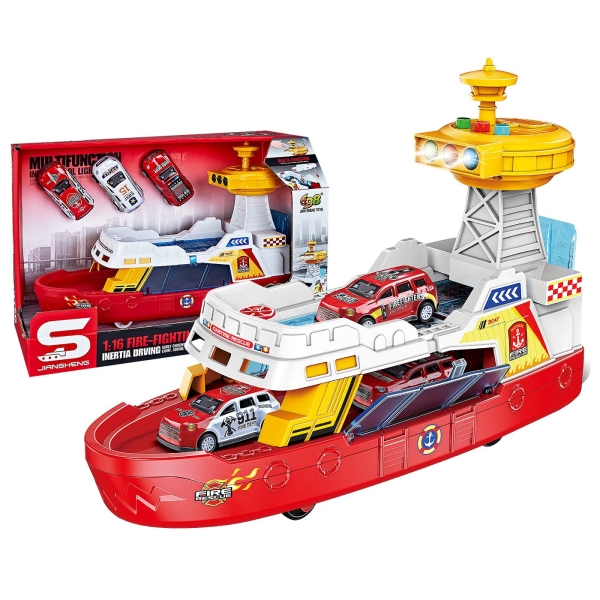 Πλοίο Ακτοφυλακής Friction με Φως+ήχους 32x22x13cm ToyMarkt 902368 - 1 τμχ