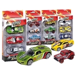 Σετ 3 Οχήματα die Cast Metal Free Wheels 22x9x4,5cm ToyMarkt 913361 - 1 τμχ