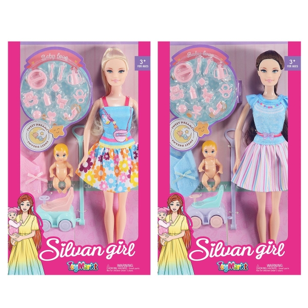 Κούκλα 29cm, Μωράκι & Μίνι Όχημα 32x20x5cm ToyMarkt 922101 - 1 τμχ