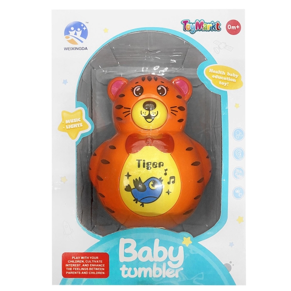 Βρεφικό Happy Tiger Μπαταρίας 18x13x11cm ToyMarkt 941117 - 1 τμχ