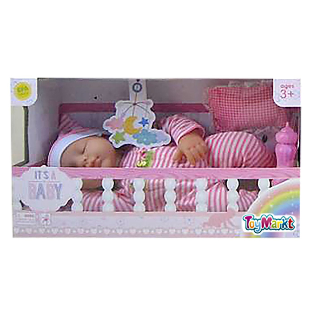 Ξαπλωμένο Μωράκι 35cm Μπαταρίας 36x20x12cm ToyMarkt 98213 - 1 τμχ - Image 2