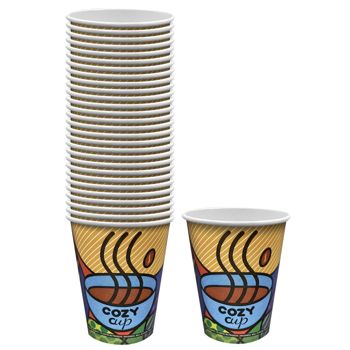 Ποτήρι Χάρτινο 12oz 50τεμ 11x9cm 400ml (12oz) Homie 1002106 - 1 τμχ - Image 2