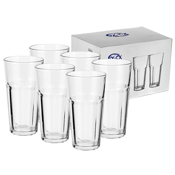 Ποτήρι Νερού Μεγάλο σετ=6τεμ 14x7cm 300ml Homie 100336 - 1 τμχ