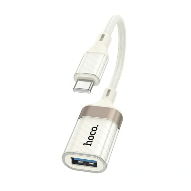 Αντάπτορας Hoco UA39A USB-C Male σε USB-A Female – Λευκό