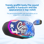 Ακουστικό Κράνους Bluetooth 6.0 Με ENC Και Μπαταρία 40H K15 Graffiti - Image 5