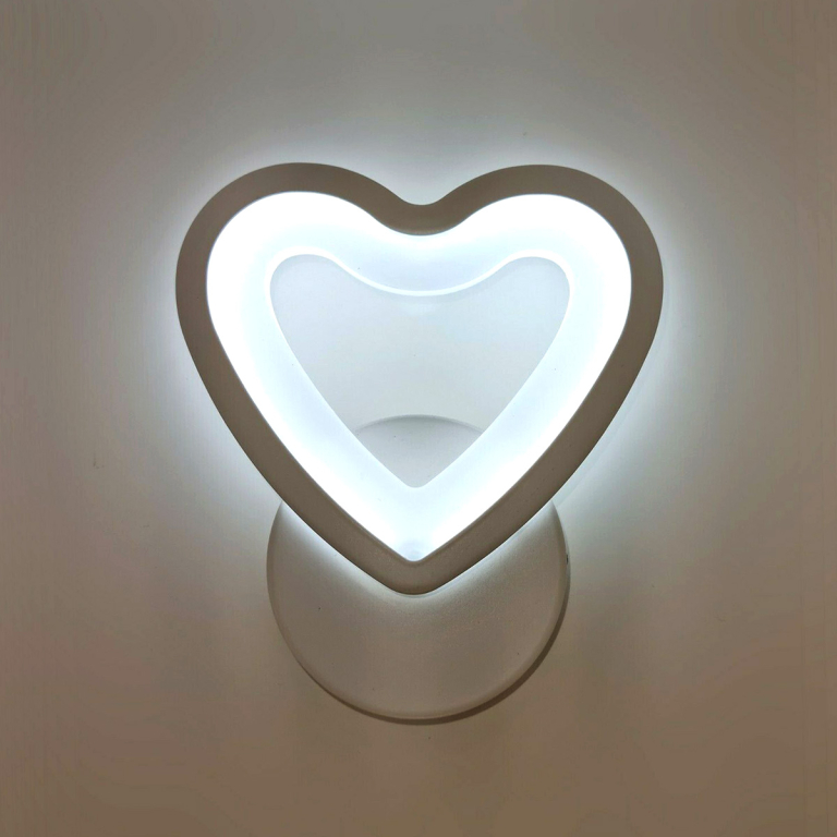 Απλίκα Τοίχου LED Καρδιά 6W Με Αλλαγή Θερμοκρασίας Χρώματος CCT Universo E28-3C