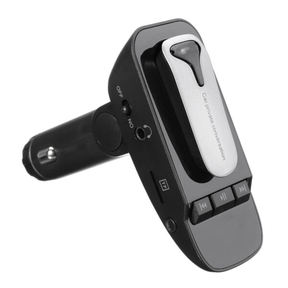 Ασύρματο FM Transmitter Car MP3 Player Με Ακουστικό Bluetooth Μαύρο ER9 - Image 4