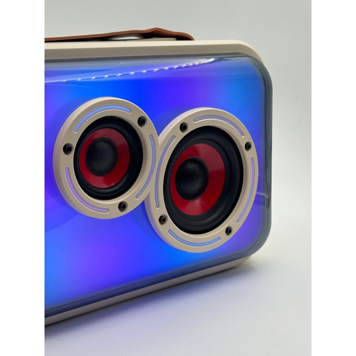 Aσύρματο Φορητό Ηχείο Karaoke Bluetooth Με 2 Ασύρματα Μικρόφωνα & RGB LED Φωτισμό K13 - Image 4