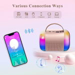 Aσύρματο Φορητό Ηχείο Karaoke Bluetooth Με Μικρόφωνο & RGB LED Φωτισμό K5 - Image 3