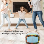 Ασύρματο Ηχείο Karaoke Με Μικρόφωνο & RGB LED Φωτισμό BT-K8 - Image 6