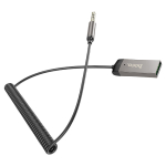 Bluetooth Audio Receiver V5.3 USB & 3.5mm Με Ενσωματωμένο Μικρόφωνο Και Καλώδιο Σπιράλ 120cm Hoco E78 Benefit - Image 2
