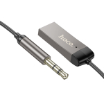 Bluetooth Audio Receiver V5.3 USB & 3.5mm Με Ενσωματωμένο Μικρόφωνο Και Καλώδιο Σπιράλ 120cm Hoco E78 Benefit - Image 3