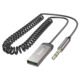Bluetooth Audio Receiver V5.3 USB & 3.5mm Με Ενσωματωμένο Μικρόφωνο Και Καλώδιο Σπιράλ 120cm Hoco E78 Benefit