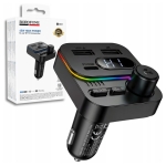 Borofone BC61 FM Transmitter Αυτοκινήτου με Bluetooth, USB & Type-C – Ταχεία Φόρτιση PD 45W