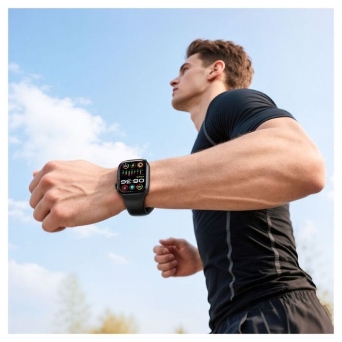 Borofone BD14 Plus Smartwatch Activity Tracker 2.01” – Μαύρο