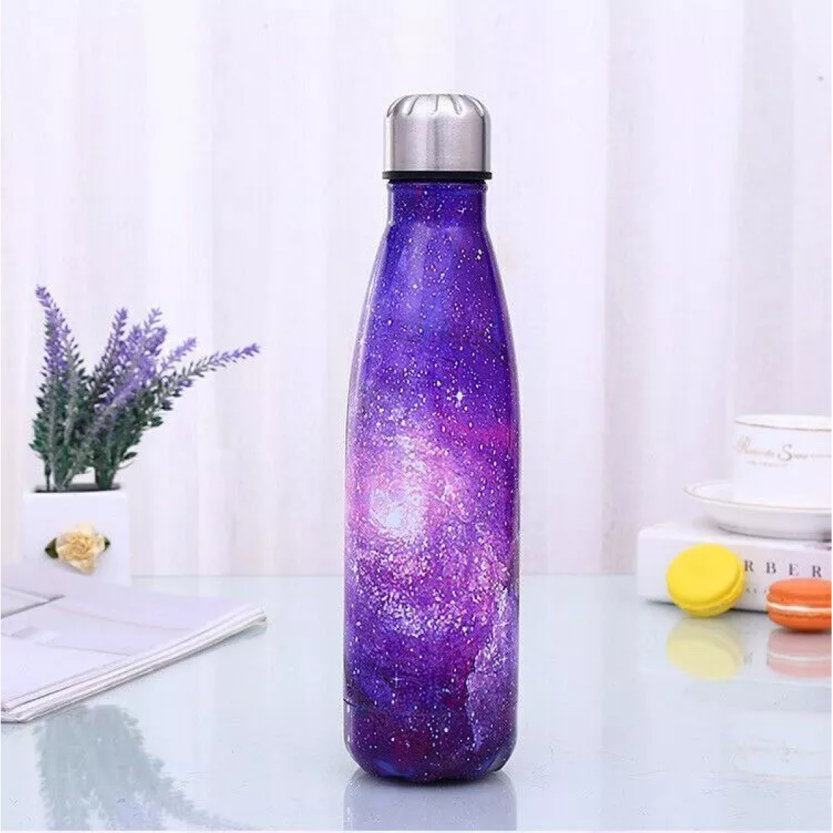 Μπουκάλι Θερμός Ανοξείδωτο Με Καπάκι 500ml Starry Sky