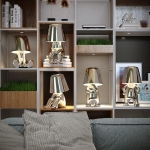 Διακοσμητικό Επιτραπέζιο Φωτιστικό LED Με Αφή & USB Creative Man - Mr Thinker - Image 6