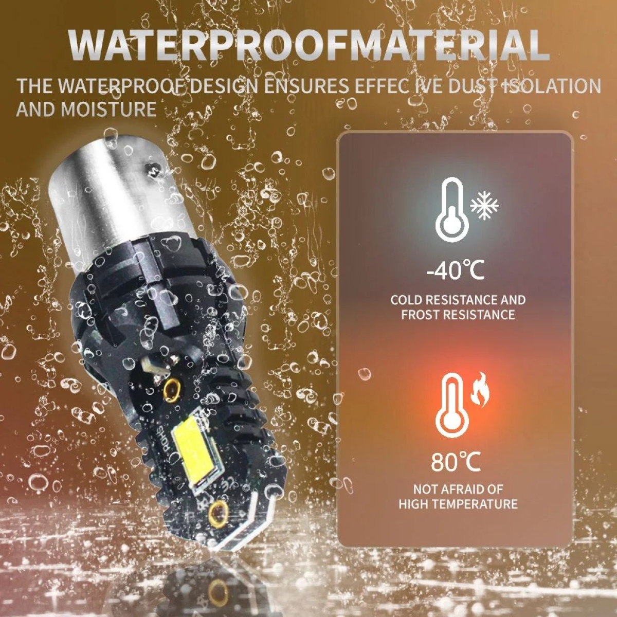 Διπολική λάμπα LED 1157 BAY15D 12V 2×SMD 3570 7W 2400LM Λευκό - 2τμχ