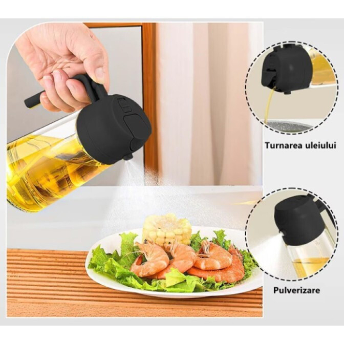 Δοχείο Λαδιού Σπρέι 470ml Andowl Q-YH07 - Image 2